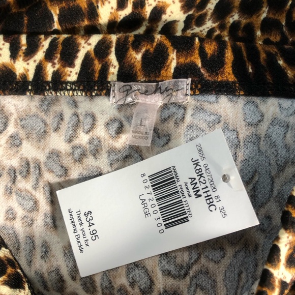 The Buckle stretch elastic waist animal print pencil skirt. Sz Large. New - Picture 3 of 3